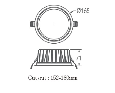 165mm Downlight