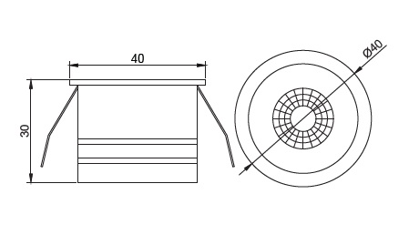 40mm Downlight
