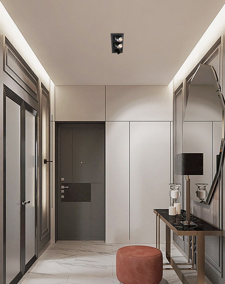 Adjustable 3-Head Recessed LED Spotlight